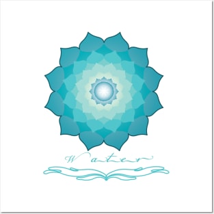 Water Mandala Posters and Art